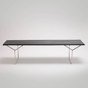 BANCO BERTÓIA LAQUEADO DE 1.80 INOX