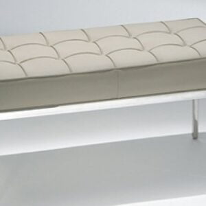 BANCO FK1 INOX 0.91 - COURO ECOLÓGICO