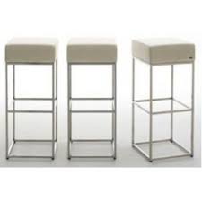 BANQUETA LINEA INOX - COURO ECOLÓGICO