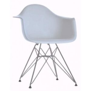 CADEIRA CHARLES EAMES DAR INOX - FIBRA DE VIDRO
