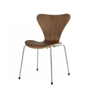 CADEIRA JACOBSEN INOX- MADEIRA