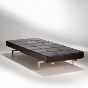 COUCH PK 80 - INOX DE 1.90  COURO ECOLÓGICO