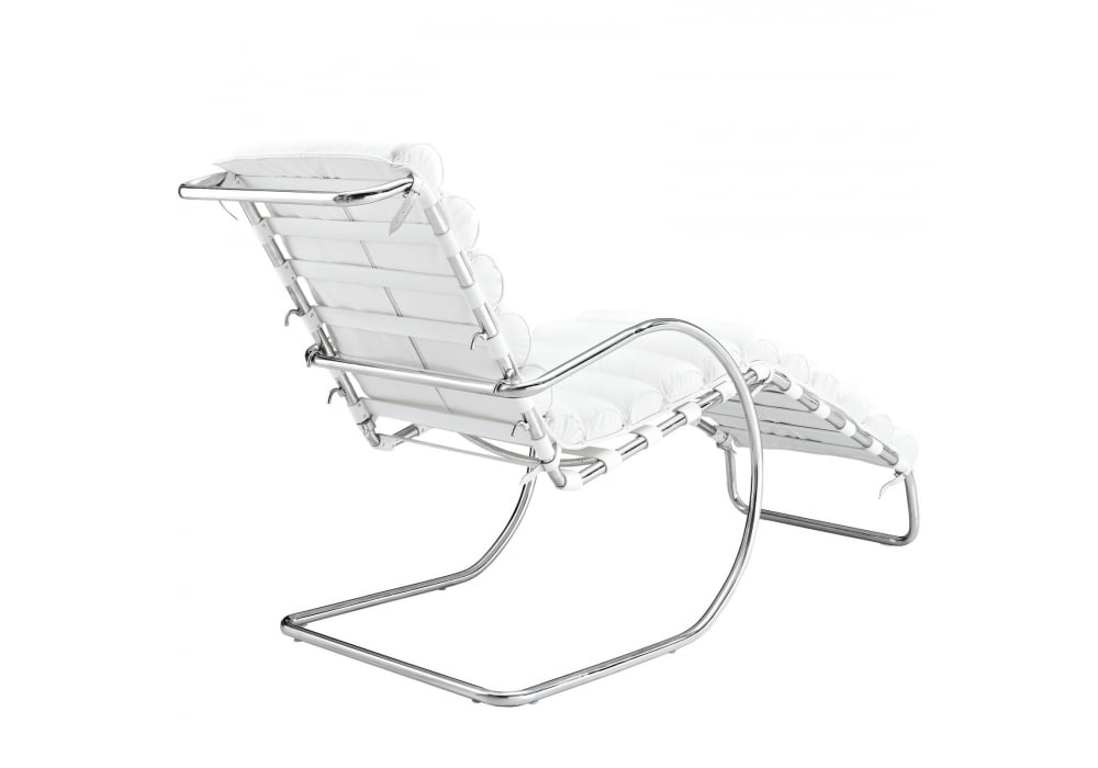 CHAISE LONGUE MR INOX- COURO ECOLÓGICO