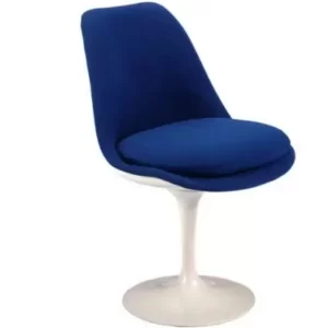 CADEIRA SAARINEN SEM BRAÇOS - REVESTIDA (FRENTE) NO COURO ECOLÓGICO