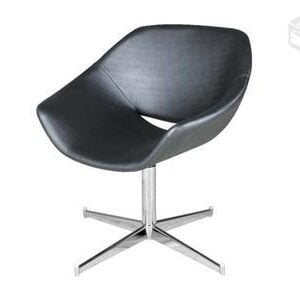 CADEIRA STERN BAIXA - COURO ECOLÓGICO