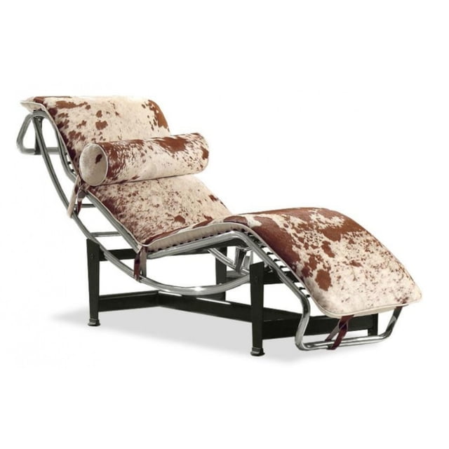 CHAISE LONGUE LC4 INOX - PELE DE VACA