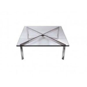 MESA DE CENTRO BARCELONA CROMADA