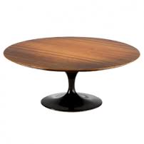 MESA SAARINEN DE CENTRO REDONDA 0.90 - MADEIRA