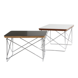 MESA CHARLES EAMES LATERAL - INOX - FÓRMICA