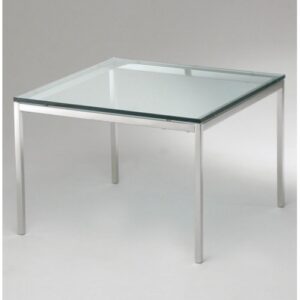 MESA FK LATERAL - INOX - CRISTAL