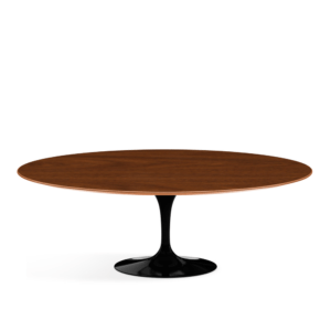 MESA SAARINEN DE CENTRO OVAL 137CM - MADEIRA