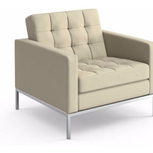 POLTRONA FK CROMADA - COURO ECOLÓGICO