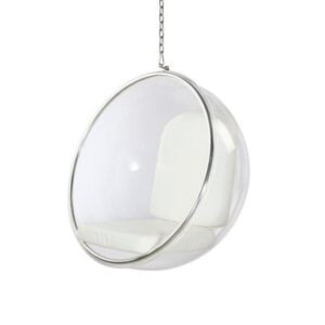 POLTRONA BUBBLE CHAIR - COURO NATURAL