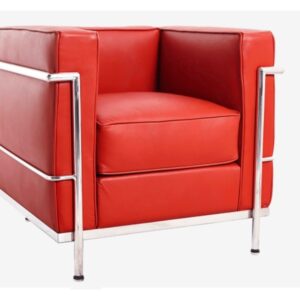 POLTRONA LC2 INOX - COURO ECOLÓGICO