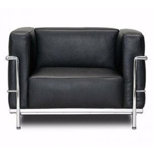 POLTRONA LC3 INOX - COURO ECOLÓGICO