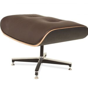 BANQUETA CHARLES EAMES - COURO NATURAL