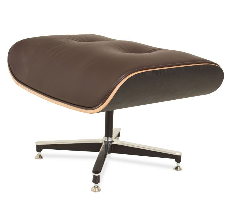 BANQUETA CHARLES EAMES - COURO NATURAL