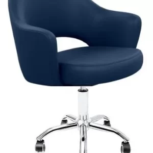 CADEIRA DALLAS COM BRAÇOS - OFFICE - COURO ECOLÓGICO