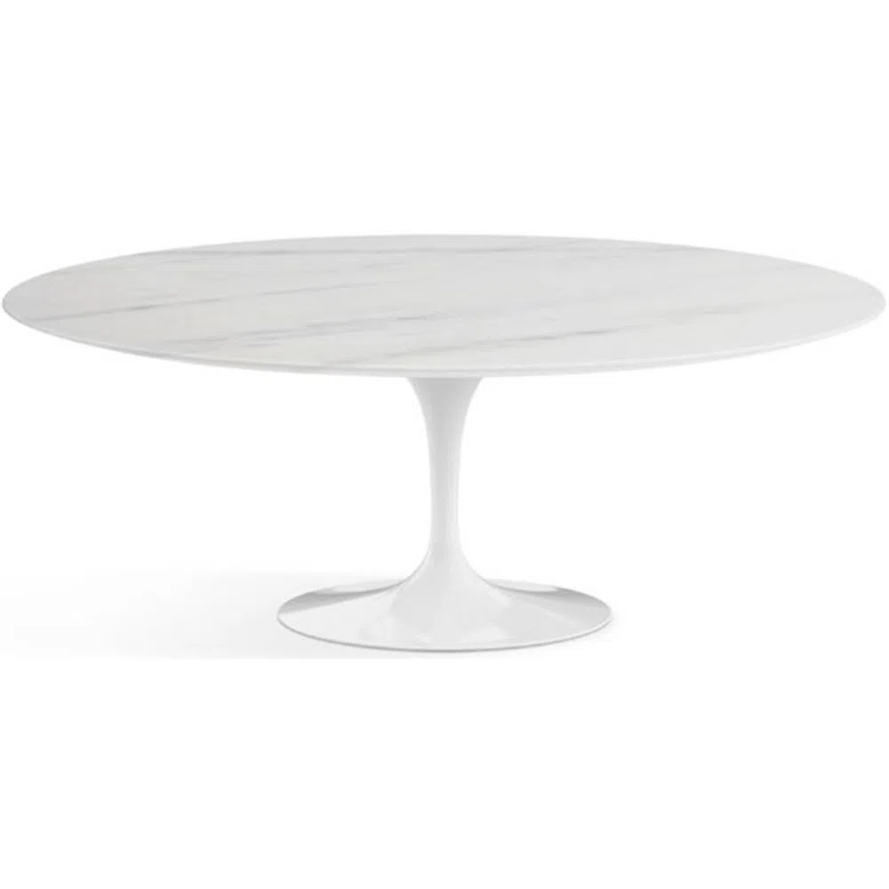 MESA DE JANTAR SAARINEN OVAL 1.98X1.22 - BRANCO ESPIRITO SANTO