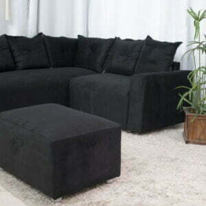 SOFÁ DE CANTO E PUFF 2.98 - SUPERSUEDE